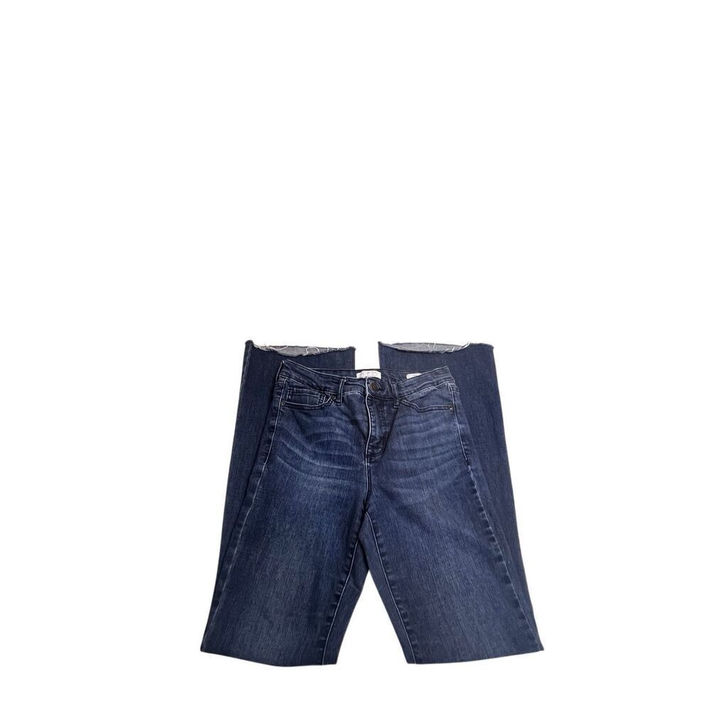 Sofia Jeans By Sofia Vergara Womens Hi-Rise Raw Hem Melisa Flare Jeans Blue Sz 2